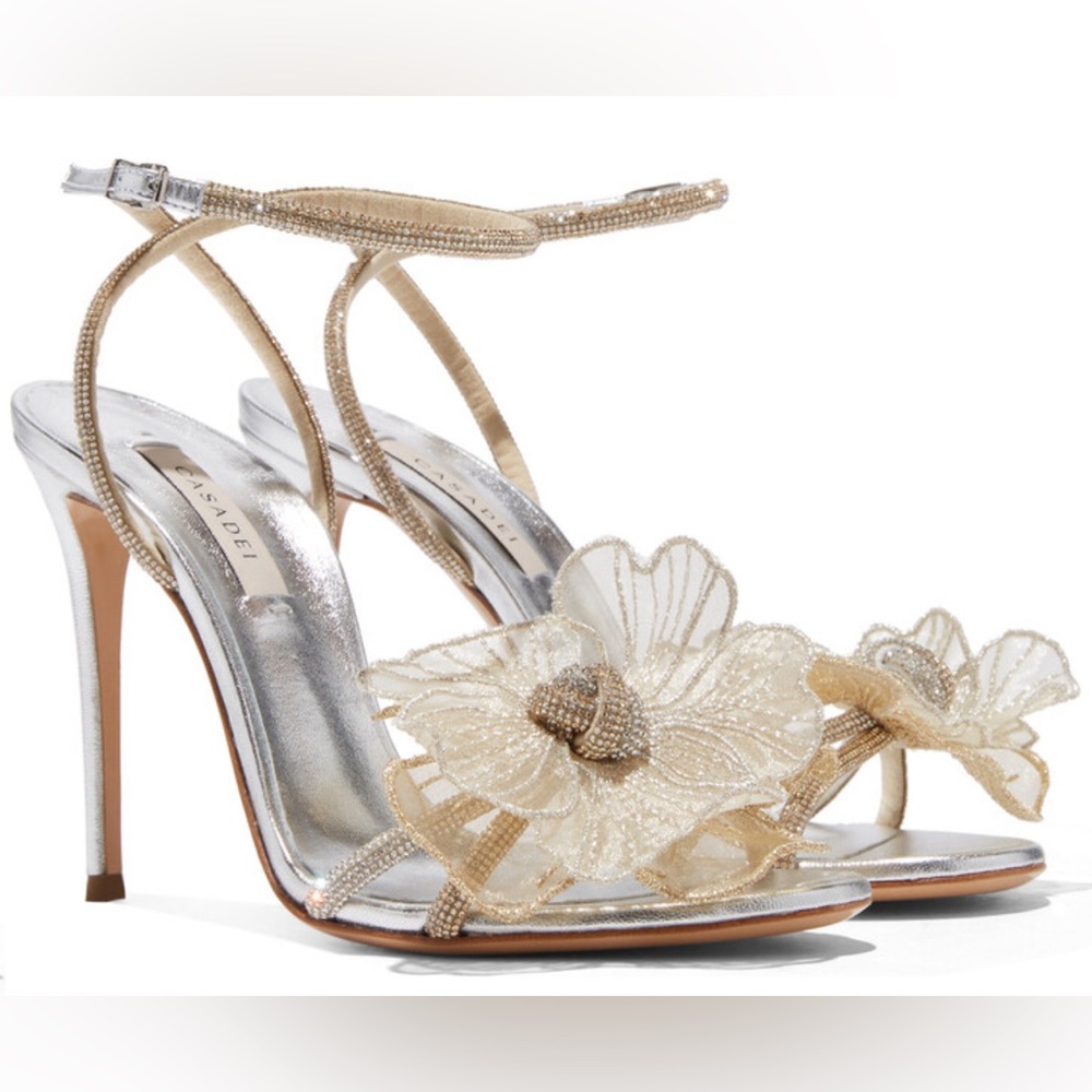 Sandals In Oro Marron